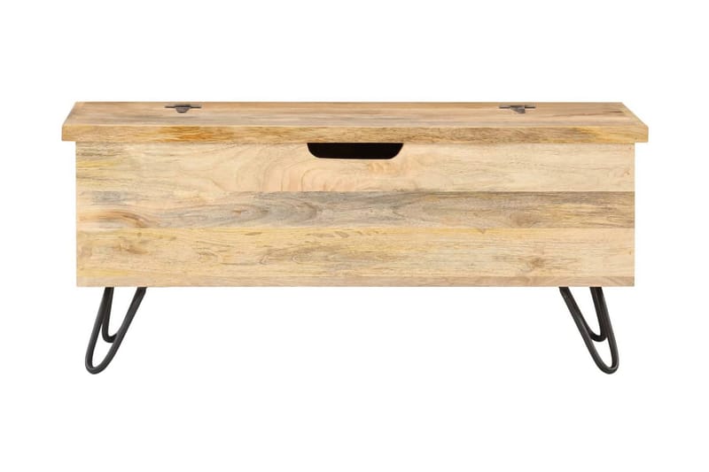 Kiste 90x40x45 cm heltre mango - Brun - Oppbevaring - Oppbevaringsmøbler - Oppbevaringskiste