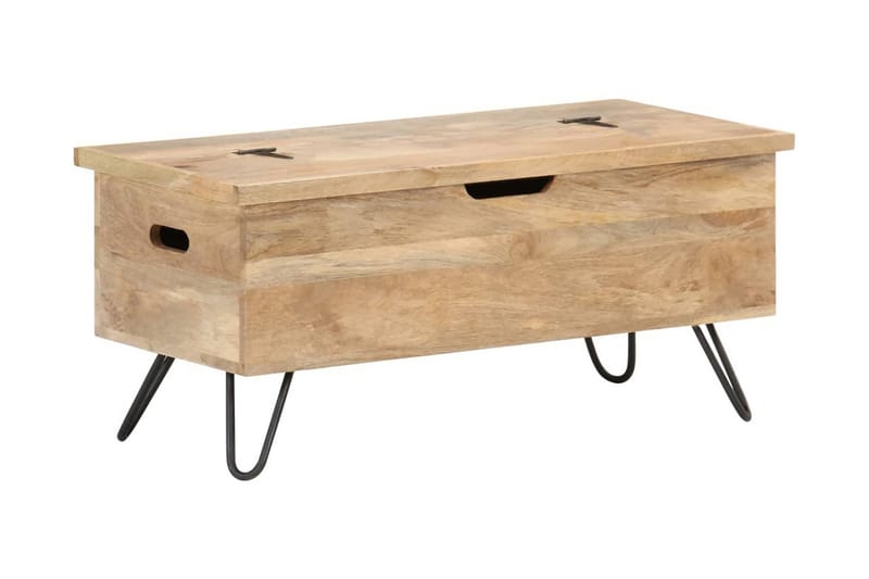 Kiste 90x40x45 cm heltre mango - Brun - Oppbevaring - Oppbevaringsmøbler - Oppbevaringskiste