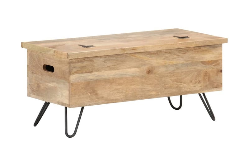 Kiste 90x40x45 cm heltre mango - Brun - Oppbevaring - Oppbevaringsmøbler - Oppbevaringskiste