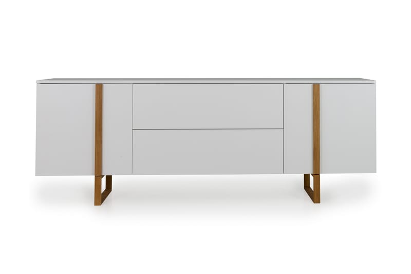 Birka Sideboard 216x43 cm - Ek/Hvit - Oppbevaring - Oppbevaringsmøbler - Sideboard & skjenker