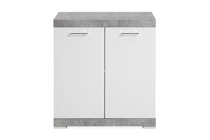 Bristol Skjenk 80x90x50 cm 2 Luker - Hvit/Betong - Oppbevaring - Oppbevaringsmøbler - Sideboard & skjenker