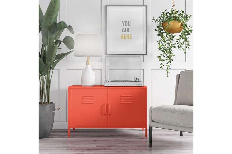 CacHe Skjenk 100x40 cm 2 Dører Oransje - Novogratz - Oppbevaring - Oppbevaringsmøbler - Sideboard & skjenker