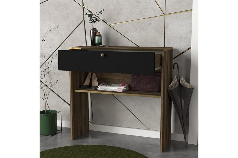 Chaylin Sideboard 90 cm - Valnøtt|Svart - Oppbevaring - Oppbevaringsmøbler - Sideboard & skjenker