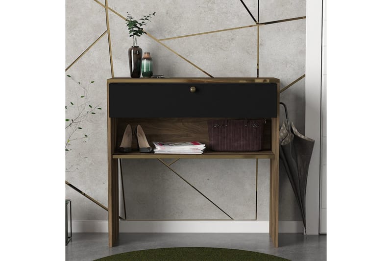 Chaylin Sideboard 90 cm - Valnøtt|Svart - Oppbevaring - Oppbevaringsmøbler - Sideboard & skjenker