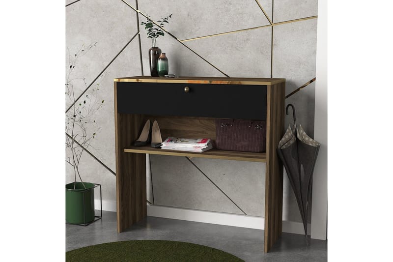 Chaylin Sideboard 90 cm - Valnøtt|Svart - Oppbevaring - Oppbevaringsmøbler - Sideboard & skjenker