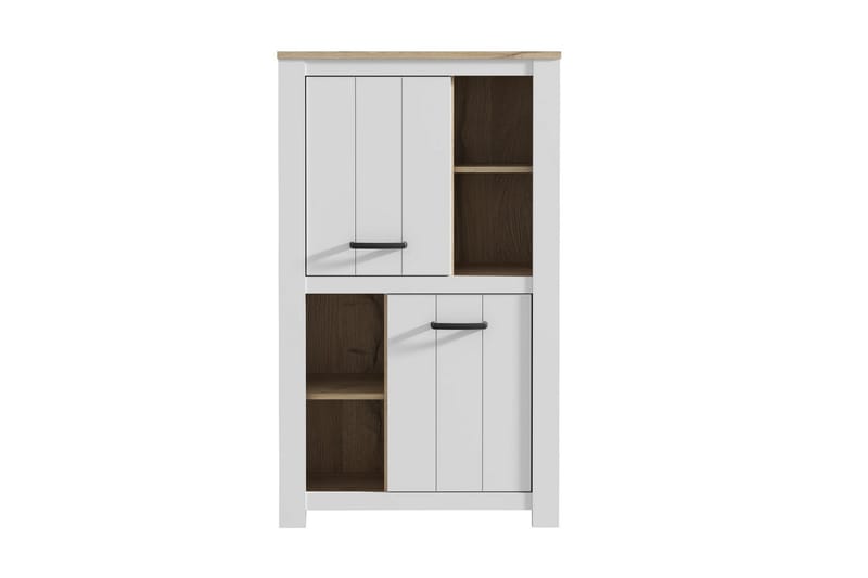 Crumpton Skjenk 87 cm - Hvit/Brun - Oppbevaring - Oppbevaringsmøbler - Sideboard & skjenker