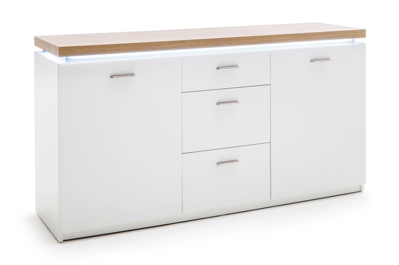 Degaust Skjenk 156 cm - Hvit / Eik - Oppbevaring - Oppbevaringsmøbler - Sideboard & skjenker