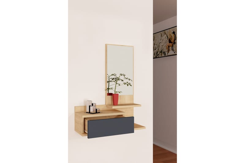 Filford Sideboard 60 cm - Eik|Antrasitt - Oppbevaring - Oppbevaringsmøbler - Sideboard & skjenker