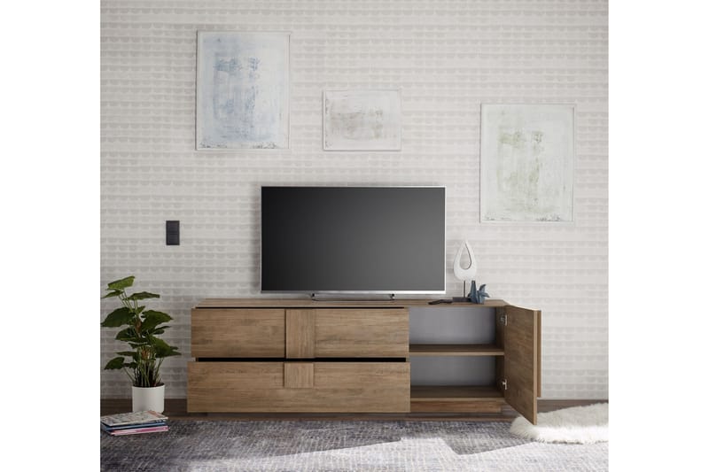 Helmund Sideboard 182 cm - Brun - Oppbevaring - Oppbevaringsmøbler - Sideboard & skjenker