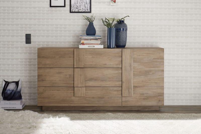 Helmund Sideboard 182 cm - Brun - Oppbevaring - Oppbevaringsmøbler - Sideboard & skjenker