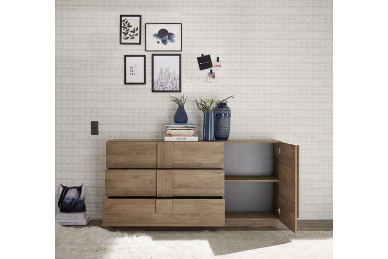 Helmund Sideboard 182 cm - Brun - Oppbevaring - Oppbevaringsmøbler - Sideboard & skjenker