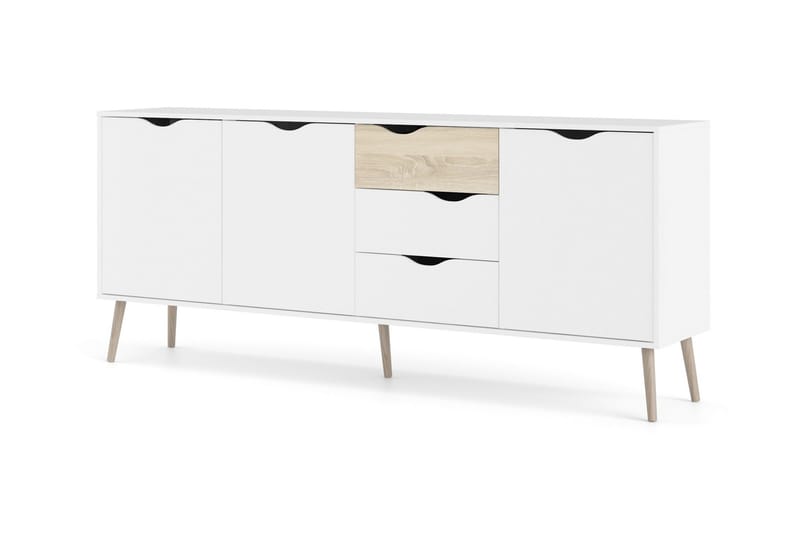 Hostafranc skjenk 40x196 cm - Hvit | Natur - Oppbevaring - Oppbevaringsmøbler - Sideboard & skjenker