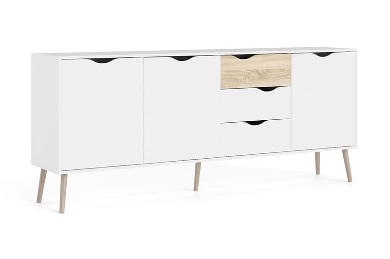 Hostafranc skjenk 40x196 cm - Hvit | Natur - Oppbevaring - Oppbevaringsmøbler - Sideboard & skjenker