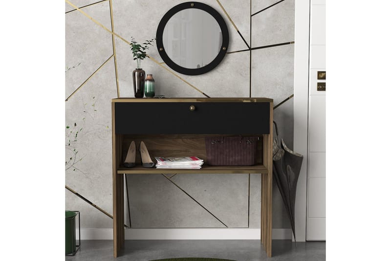 Jdan Sideboard 90 cm - Valnøtt|Svart - Oppbevaring - Oppbevaringsmøbler - Sideboard & skjenker