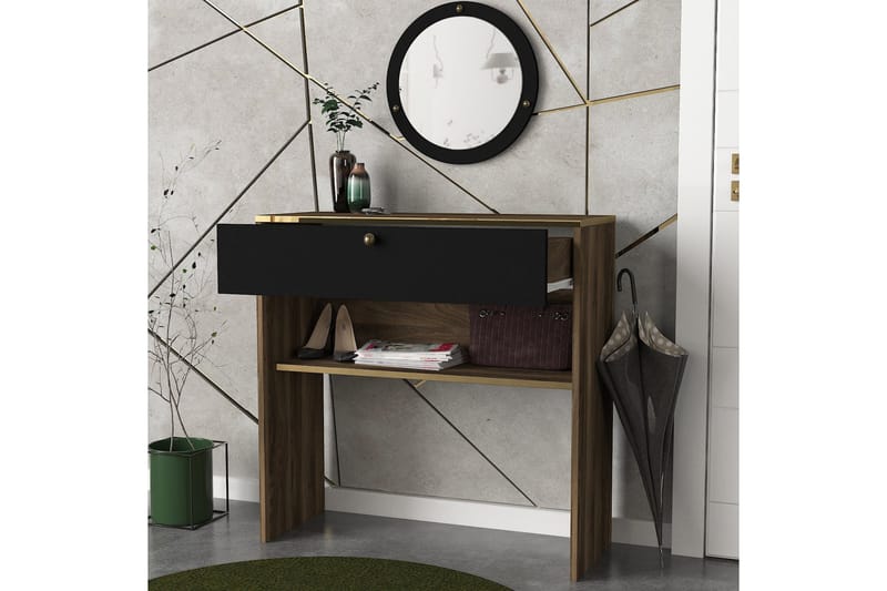 Jdan Sideboard 90 cm - Valnøtt|Svart - Oppbevaring - Oppbevaringsmøbler - Sideboard & skjenker