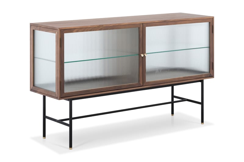 Jelric Sidebord 42 cm dybde 150 cm bredde 90 cm høyde - Valnøttsfarget - Oppbevaring - Oppbevaringsmøbler - Sideboard & skjenker