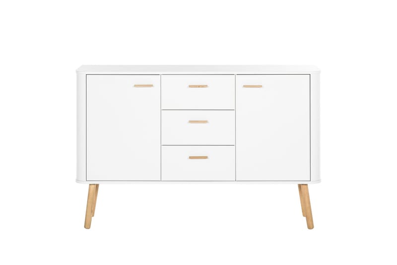 Lausanne Sideboard 136x40 cm - Hvit/Natur - Oppbevaring - Oppbevaringsmøbler - Sideboard & skjenker