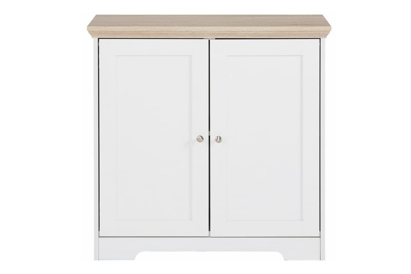 Marinka Skjenk 84 cm - Hvit/Brun - Oppbevaring - Oppbevaringsmøbler - Sideboard & skjenker