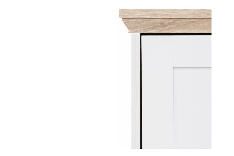 Marinka Skjenk 84 cm - Hvit/Brun - Oppbevaring - Oppbevaringsmøbler - Sideboard & skjenker