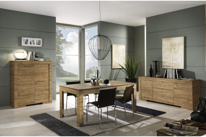 Milano Skjenk 191 cm - Tre/Natur - Oppbevaring - Oppbevaringsmøbler - Sideboard & skjenker