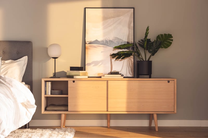 Myrviken Skjenk 180 cm - Hvitpigmentert Eik - Oppbevaring - Oppbevaringsmøbler - Sideboard & skjenker