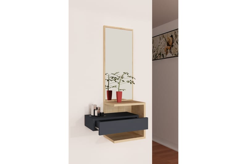 Rheuark Sideboard 49 cm - Eik|Antrasitt - Oppbevaring - Oppbevaringsmøbler - Sideboard & skjenker