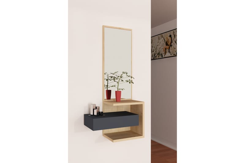 Rheuark Sideboard 49 cm - Eik|Antrasitt - Oppbevaring - Oppbevaringsmøbler - Sideboard & skjenker