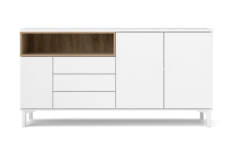 Roomers Skjenk 176 cm - Hvit/Brun - Sideboard & skjenker - Konsollbord