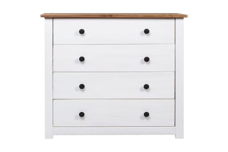 Sideskap hvit 80x40x73 cm furu Panama Range - Hvit - Oppbevaring - Oppbevaringsmøbler - Sideboard & skjenker