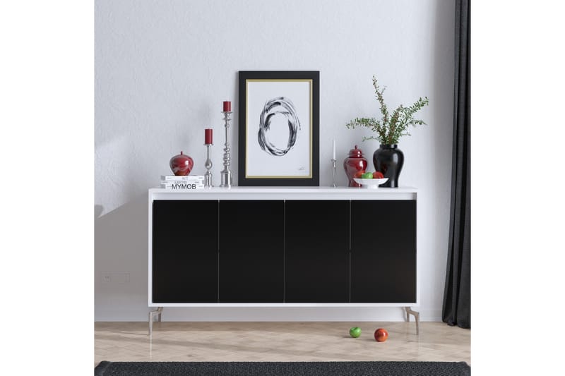 Sidobord Svart|Vit - Oppbevaring - Oppbevaringsmøbler - Sideboard & skjenker