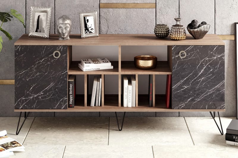 Sincerely Sidebord 180 cm - Valnøtt|Svart - Oppbevaring - Oppbevaringsmøbler - Sideboard & skjenker