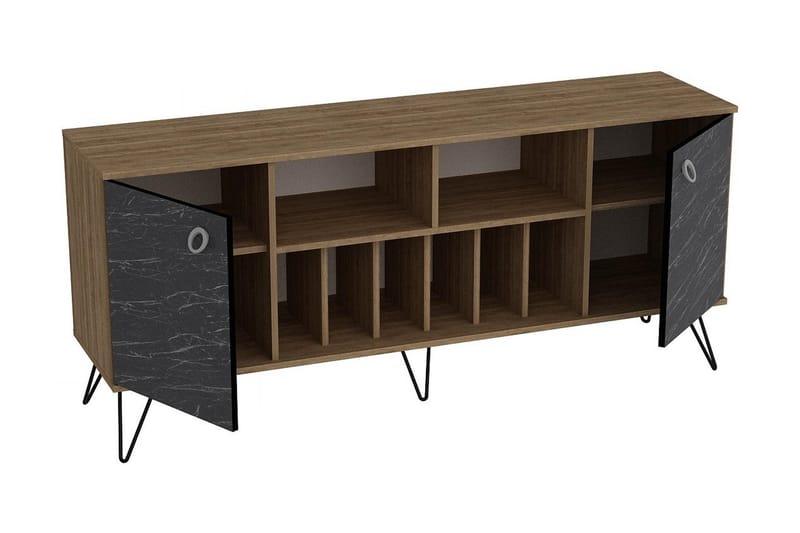 Sincerely Sidebord 180 cm - Valnøtt|Svart - Oppbevaring - Oppbevaringsmøbler - Sideboard & skjenker