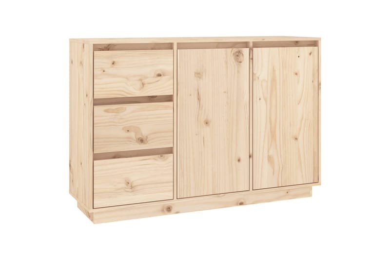 Skjenk 111x34x75 cm heltre furu - Brun - Oppbevaring - Oppbevaringsmøbler - Sideboard & skjenker