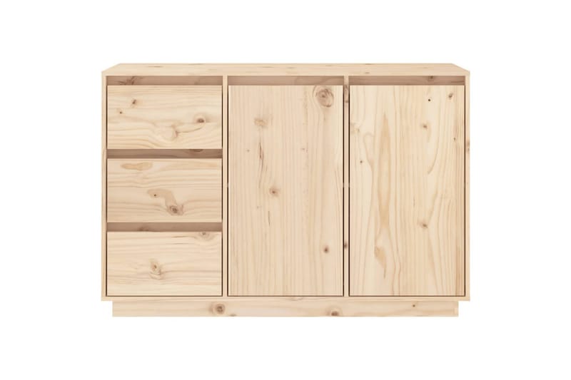 Skjenk 111x34x75 cm heltre furu - Brun - Oppbevaring - Oppbevaringsmøbler - Sideboard & skjenker