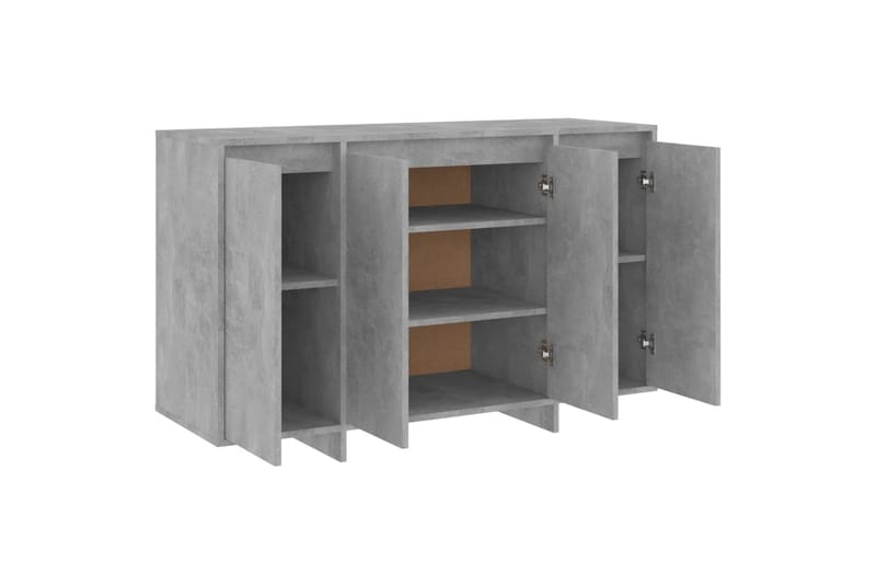 Skjenk betonggrå 120x41x75 cm sponplate - Grå - Oppbevaring - Oppbevaringsmøbler - Sideboard & skjenker