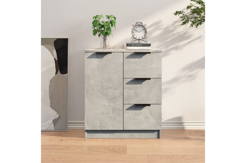 Skjenk betonggrå 60x30x70 cm konstruert tre - Grå - Oppbevaring - Oppbevaringsmøbler - Sideboard & skjenker