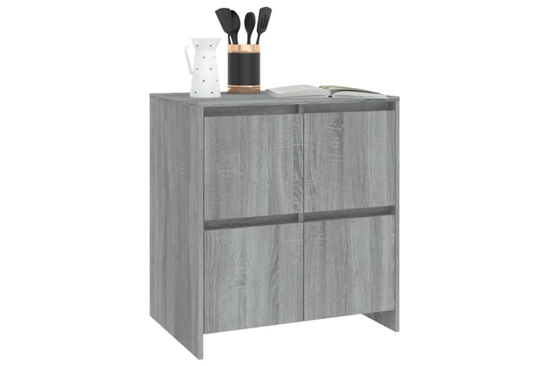 Skjenk grå sonoma eik 70x41x75 cm sponplate - Grå - Oppbevaring - Oppbevaringsmøbler - Sideboard & skjenker