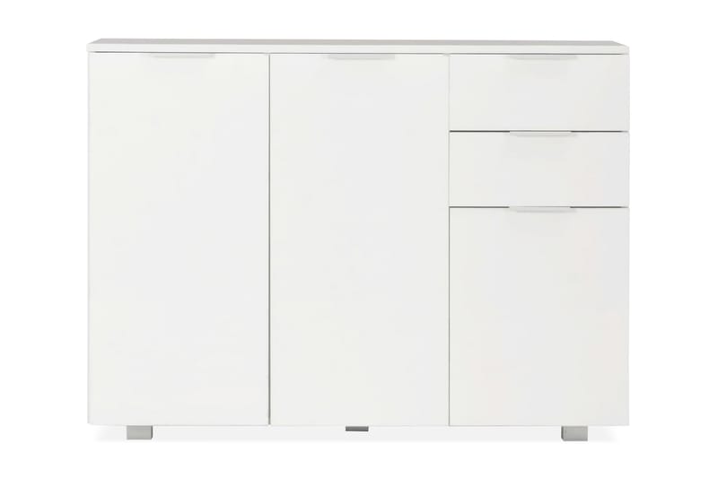 Skjenk høyglans hvit 107x35x76 cm - Hvit - Oppbevaring - Oppbevaringsmøbler - Sideboard & skjenker