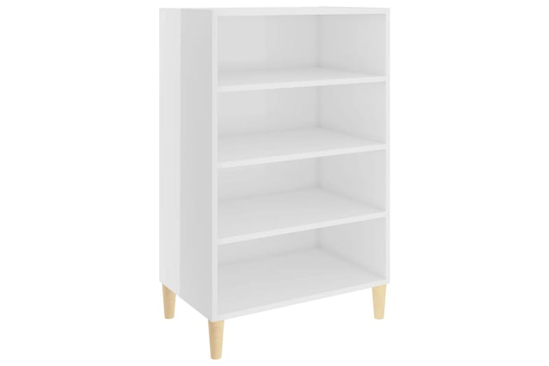 Skjenk høyglans hvit 57x35x90 cm sponplate - Hvit - Oppbevaring - Oppbevaringsmøbler - Sideboard & skjenker