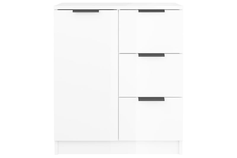 Skjenk høyglans hvit 60x30x70 cm konstruert tre - Hvit - Oppbevaring - Oppbevaringsmøbler - Sideboard & skjenker