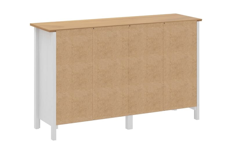 Skjenk Hill Range hvit 130x40x80 cm heltre furu - Oppbevaring - Oppbevaringsmøbler - Sideboard & skjenker