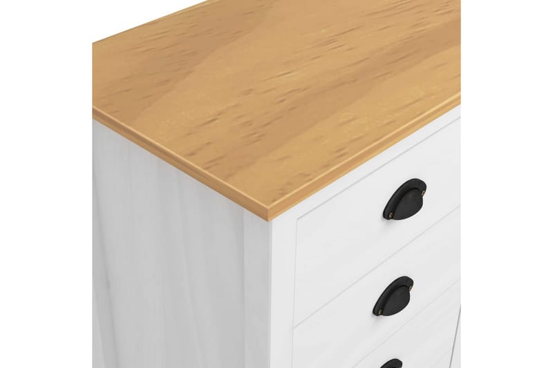 Skjenk Hill Range hvit 130x40x80 cm heltre furu - Oppbevaring - Oppbevaringsmøbler - Sideboard & skjenker