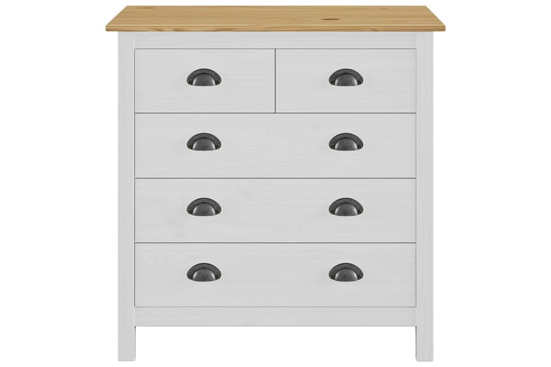 Skjenk Hill Range hvit 79x40x80 cm heltre furu - Oppbevaring - Oppbevaringsmøbler - Sideboard & skjenker