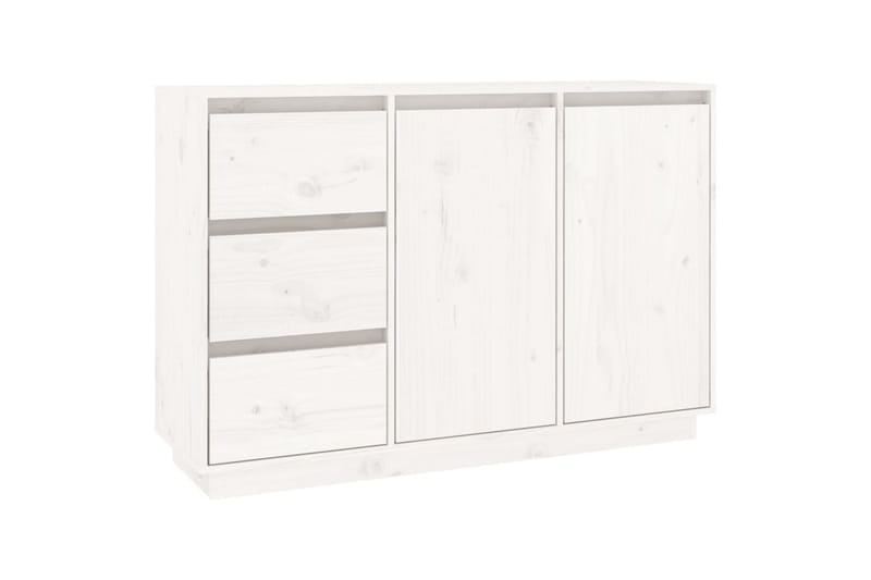 Skjenk hvit 111x34x75 cm heltre furu - Hvit - Oppbevaring - Oppbevaringsmøbler - Sideboard & skjenker