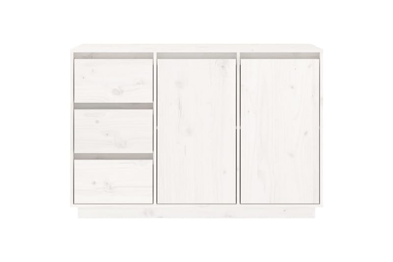 Skjenk hvit 111x34x75 cm heltre furu - Hvit - Oppbevaring - Oppbevaringsmøbler - Sideboard & skjenker