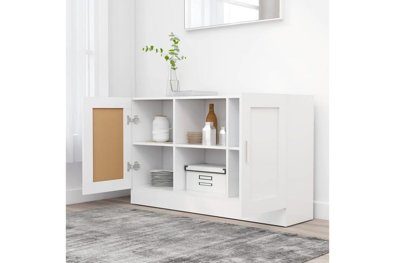 Skjenk hvit 120x30,5x70 cm sponplate - Hvit - Oppbevaring - Oppbevaringsmøbler - Sideboard & skjenker