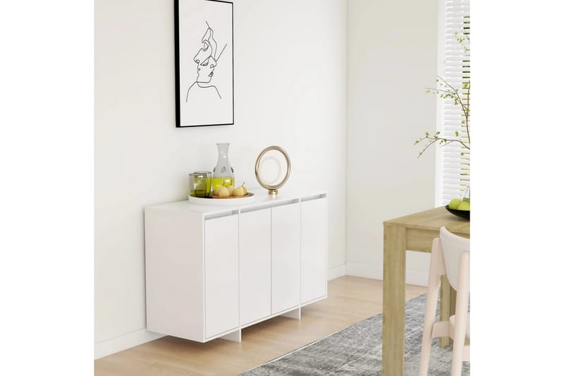 Skjenk hvit 120x41x75 cm sponplate - Hvit - Oppbevaring - Oppbevaringsmøbler - Sideboard & skjenker