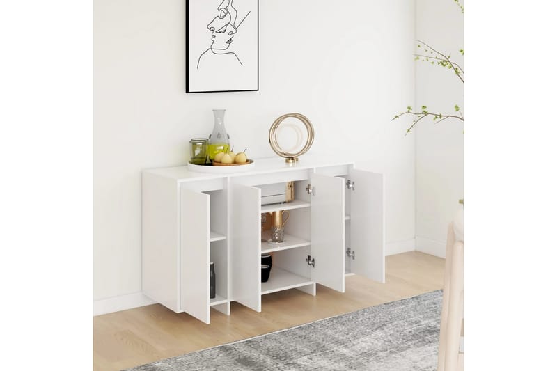 Skjenk hvit 120x41x75 cm sponplate - Hvit - Oppbevaring - Oppbevaringsmøbler - Sideboard & skjenker