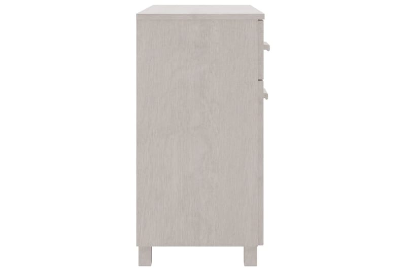 Skjenk hvit 79x40x80 cm heltre furu - Hvit - Oppbevaring - Oppbevaringsmøbler - Sideboard & skjenker