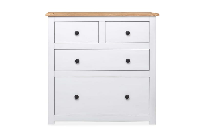 Skjenk hvit 80x40x83 cm furu Panama Range - Hvit - Oppbevaring - Oppbevaringsmøbler - Sideboard & skjenker